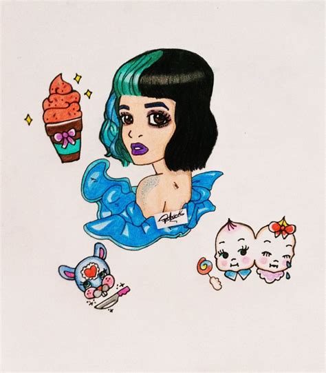 My Drawing Of Melanie Martinez And His Tattoos I Hope You Enjoy