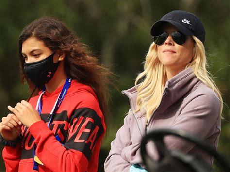 woods ex wife elin nordegren spotted following tiger and charlie golf monthly