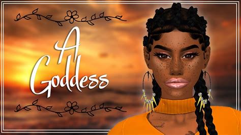 Sims 4 Cas 👸🏾a Goddess Cc Links😻 Youtube