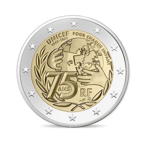 2 Euros Commémorative France Unicef 2021 Philantologie