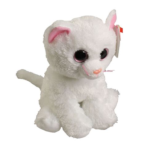 Notably, the toys are stuffed with plastic pellets (beans. TY Beanie Baby - BIANCA the White Cat (Big Eye Version) (7 ...