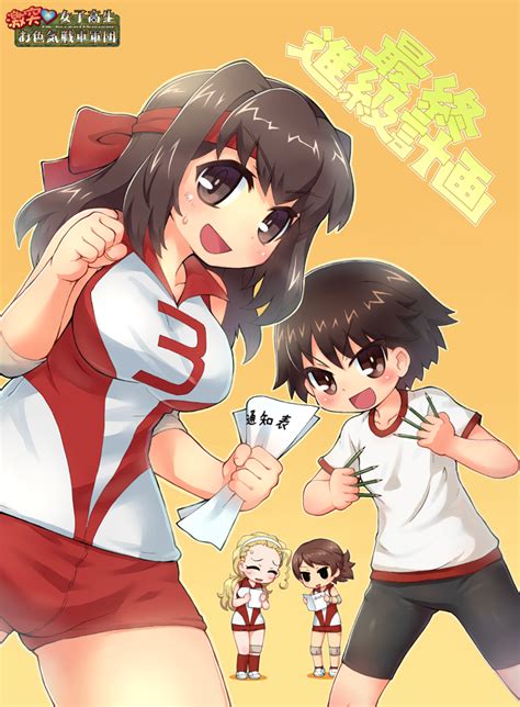 Sankuma Isobe Noriko Kawanishi Shinobu Kondou Taeko Sasaki Akebi Girls Und Panzer Red