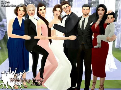 Wedding Party Ii Pose Pack By Betoae0 At Tsr Sims 4 Updates