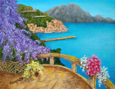 Amalfi Coast Painting By Pamela Allegretto Pixels