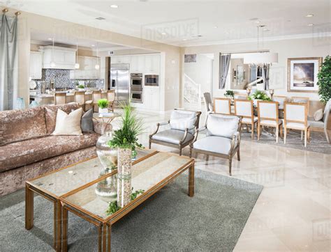 Check spelling or type a new query. Split-level open plan living room with dining area and ...