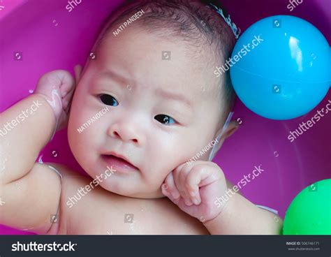 Happy Asian Cute Baby Taking Bath Stock Photo 506746171 Shutterstock