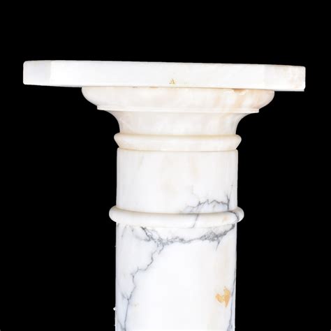 A White Carrara Marble Column Pedestal Kodner Auctions