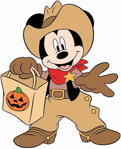 Halloween Mouse Mickey Cowboy Clip Disney Trick