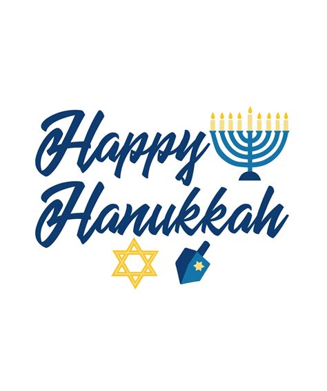 Svg Clipart Happy Hanukkah Candle And Dreidel Cutting Etsy