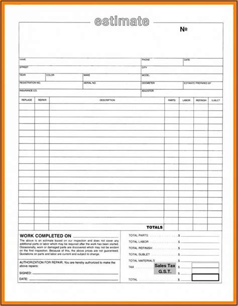 An Invoice Form With The Words Work Completed On It And Orange Border