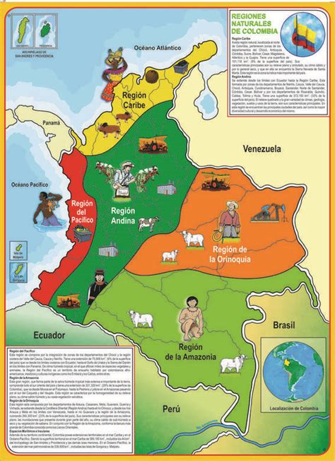 Gähnen Predigen Im Ruhestand Mapa De Las Regiones Naturales De Colombia