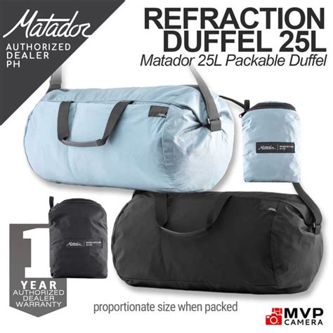 Authorized Ph Matador Refraction 25l Packable Duffle Duffel Compact Small Splashproof Bag Mvp