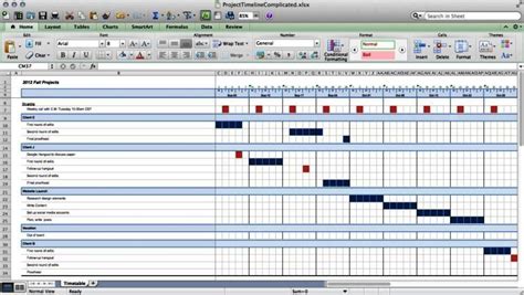 Excel Project Plan Timeline Template Sampletemplatess Sampletemplatess
