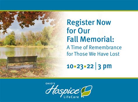 Ohio's Hospice LifeCare to Hold Fall Memorial to Honor and Remember
