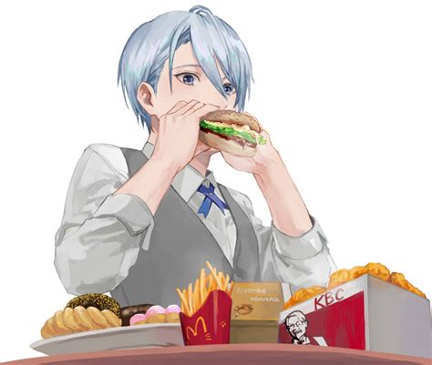ひしゃく On Twitter Yamanbagiri Chougi Anime Character Eating Touken Ranbu