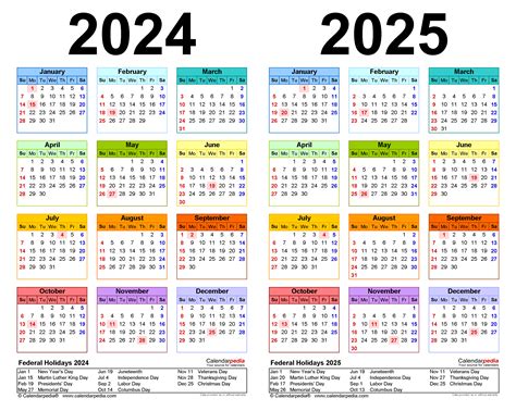 Calendar 2024 And 2025 2024 Calendar Printable