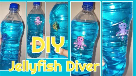 Diy Jellyfish Diver Floating Fish In A Bottle Diy Underwater Crafts