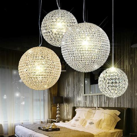 Led Crystal Ball Chandelier Modern Luxury Design Chandeliers Lustres