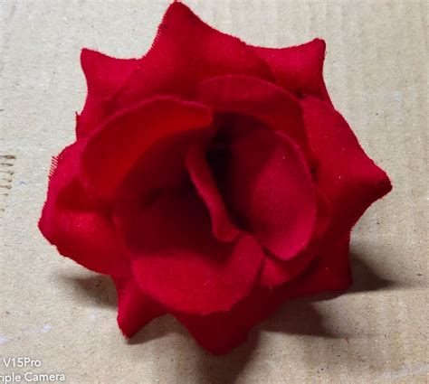 Rose Flower Artificial Velvet Roses Packaging Size 25 At Rs 26piece