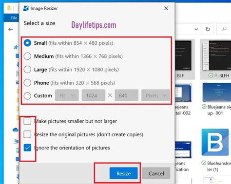 Resize Your Photos With Image Resizer On Windows 10 Daylife Tips