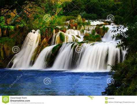 A Silky Waterfall Stock Photo Image Of Brown Clean Color 8056836