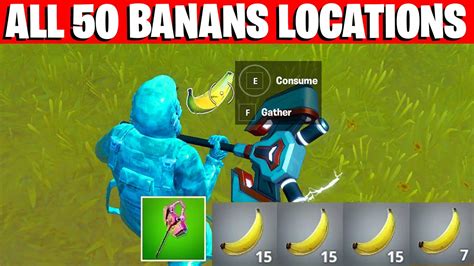 All Bananas Locations Fortnite Works In Season 7 Consume Bananas