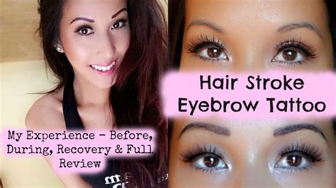 Hair Stroke Eyebrow Tattoo Video Diary Before During Recovery