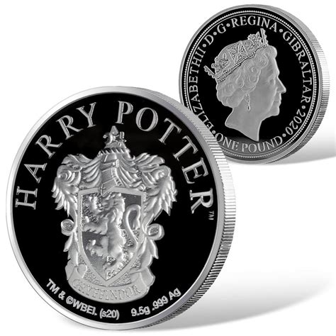 Gryffindor House Harry Potter Crest Coin Series 2020 £1 Pure Silver