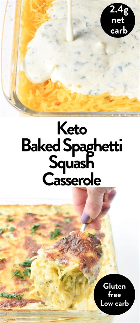 Keto Spaghetti Squash Casserole With Alfredo Sauce Sweetashoney Sah