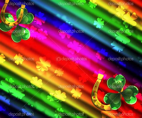 St Patricks Day Rainbow Background — Stock Photo © Backgroundstor