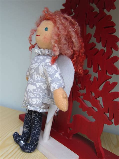 Guardian Angel Doll Fabric Doll Cailyn Handmade Christmas Etsy