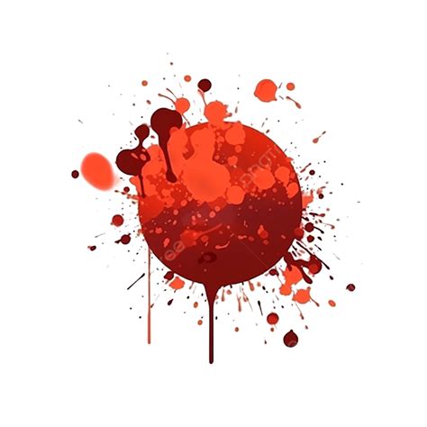 Inyección De Tinta De Flujo Sanguíneo PNG Rojo El Chapoteo Gota De