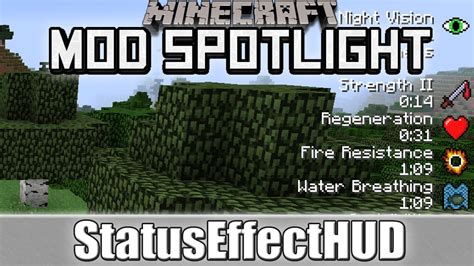 Minecraft Mod Spotlight Statuseffecthud 1710 Youtube