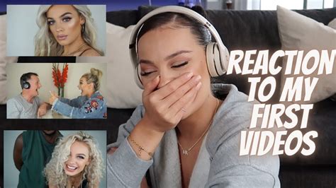 Reacting To My First Videos Part 1 Madison Sarah Youtube