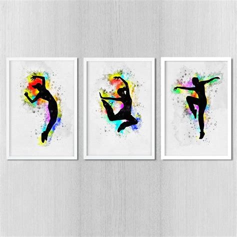 Modern Dance Posters Street Dance Ballet Triple Set Of Prints