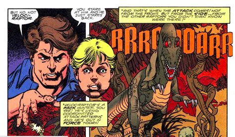 The characters who appeared in the jurassic park comic books. License, Please: Jurassic Park Is a Really Bad Comic - WWAC