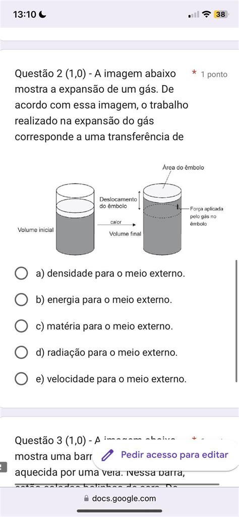 Determine Qual O Trabalho Realizado Por Um Gás Em Expansão