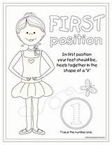 Ballerina Positions Prinzessin sketch template
