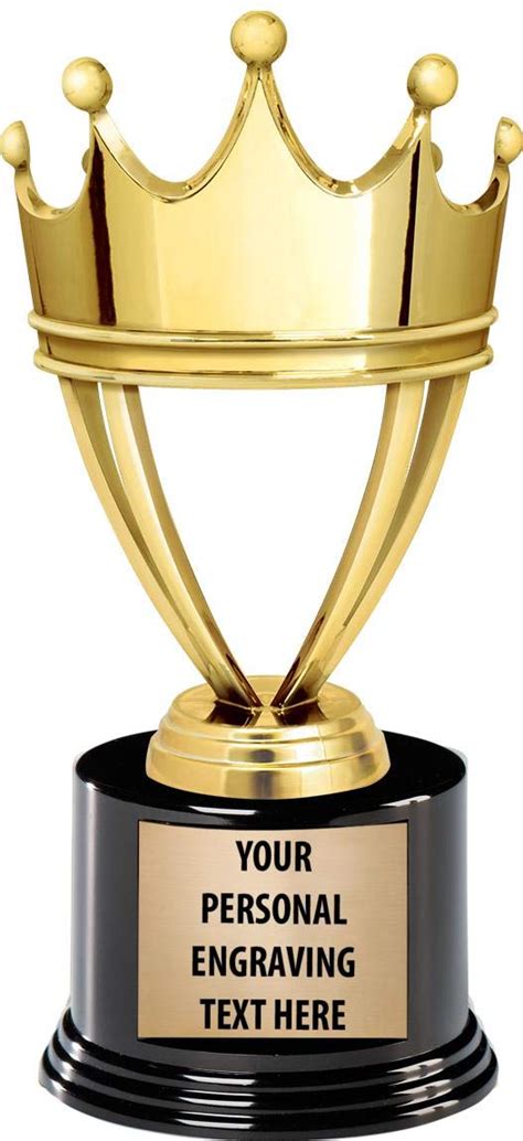 Buy Participation Trophies Custom Engraved Gold Crown Trophies For