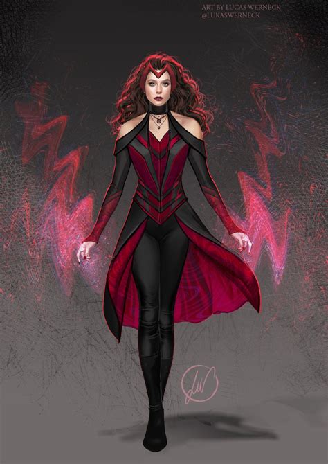 Wandavision Scarlet Witch New Costume Scarlet Witch Costume