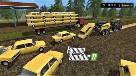 Farming Simulator 17 Classic Car Baling 2018 Transporting And Selling