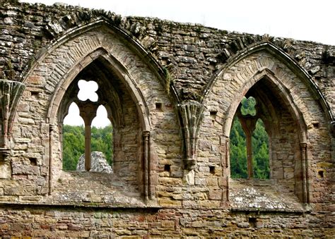 Tintern Abbey Windows Looking Out On Forests Wandering Through Time
