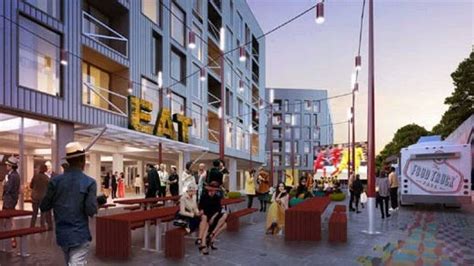 Mixed Use Development With Apartments Shops Proposed For W Broad In