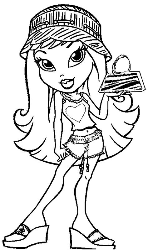 Dibujo De Bratz Para Colorear Y Pintar 12158