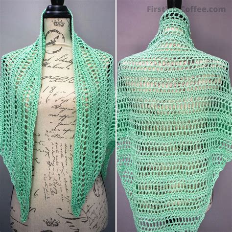 lightweight easy summer shawl crochet pattern the summer mint shawl