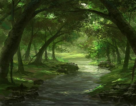 A River In The Forest By Mcfrog On Deviantart