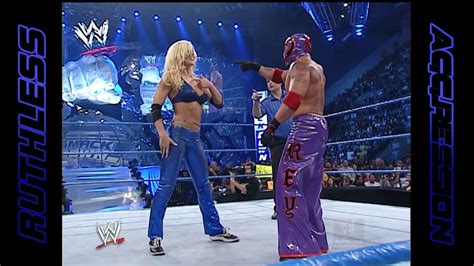 Torrie Wilson And Rey Mysterio Vs Jamie Noble And Nidia Smackdown 2002