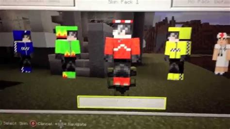 Minecraft Xbox 360 Edition All 45 Skins First On Youtube Youtube