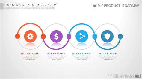 Four Stage Fancy Powerpoint Strategy Smartart Theme Design