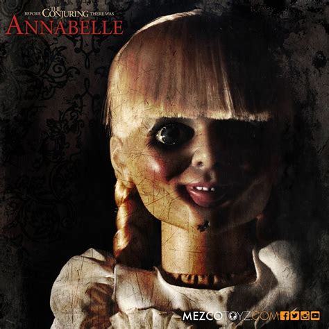 The Conjuring Annabelle Prop Replica Doll Mezco 18 Scale 18 Inches